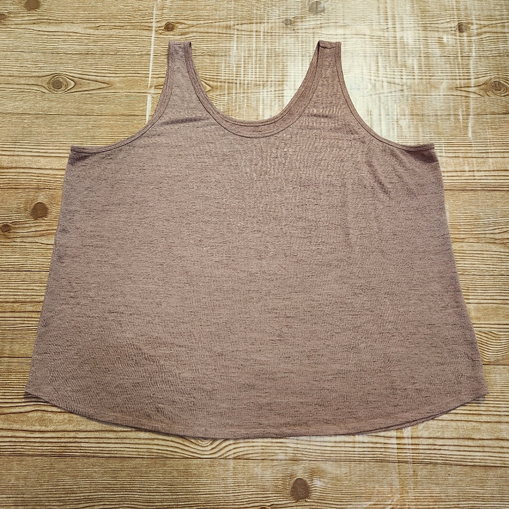 Maurices 24/7 Beige Plus Size Tank Size 3